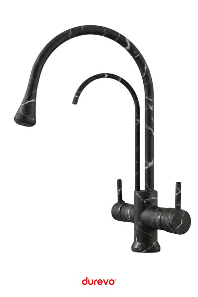 DUREVO Damla Series - 3-Way Kitchen Sink Faucet with Water Purification (Wate...