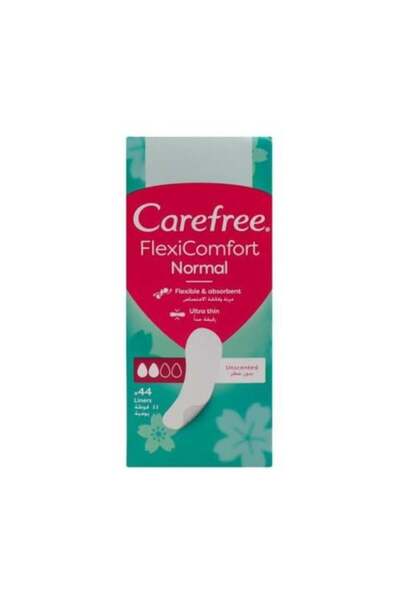 Carefree فوط صحية عادية غير معطرة، 44 قطعة