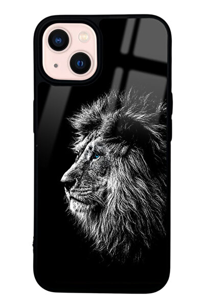 Spoyi iPhone 13 Aslan Tasarımlı Glossy Telefon Kılıfı