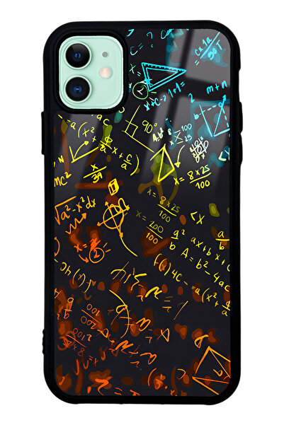 Spoyi iPhone 11 Matematik Tasarımlı Glossy Telefon Kılıfı