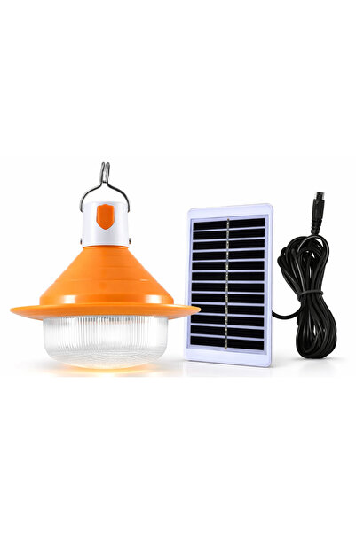 Tai Lampă solară de camping UFO cu bec și panou solar, iluminare LED cu senzo...