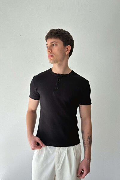 Flaw Wear تي شيرت مضلع بأزرار