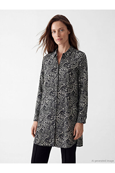 LC Waikiki Rmz Gi̇yi̇m Farkiyla Embroidered Women's Shirt Tunic