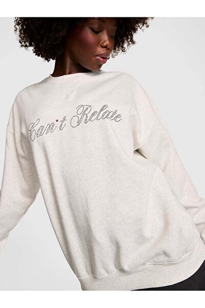 PİNK Ivy Oversize Bisiklet Yaka Sweatshirt