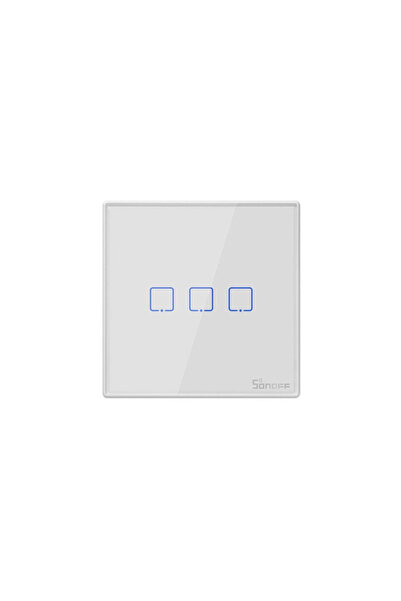 Sonoff Telecomanda wireless cu 3 butoane T2EU3C-RF, 433 MHz, RF 50 m