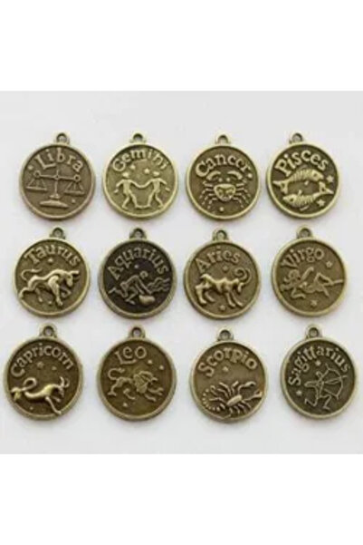 GemSale Zodiac charms set of 12 complete