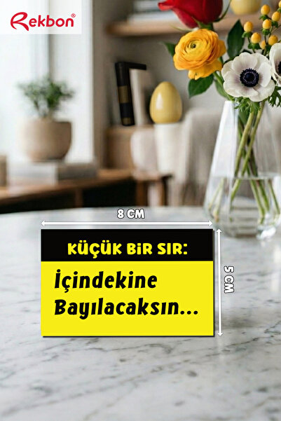 Küçük Bir Sır Paketleme Etiketi - 100 Adet Ambalaj Etiketi