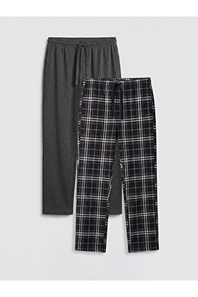 LC Waikiki ملابس نوم رجالية من UZG STORE، طقم من قطعتين، تصميم ستاندرد مايلد ...