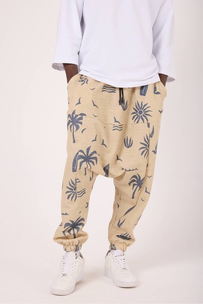 SUPERBLUE Ανδρικά αθλητικά φαρδιά παντελόνια σε στυλ δρόμου, μποέμ