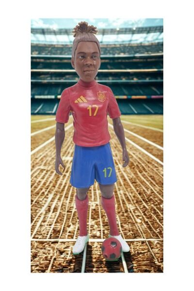 OEM Figurina Fotbal Nico Williams 20 cm, Jucator Spania, Model Detaliat cu Mi...