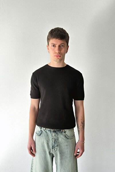 Flaw Wear Тениска с къс ръкав с рипсен трикотаж