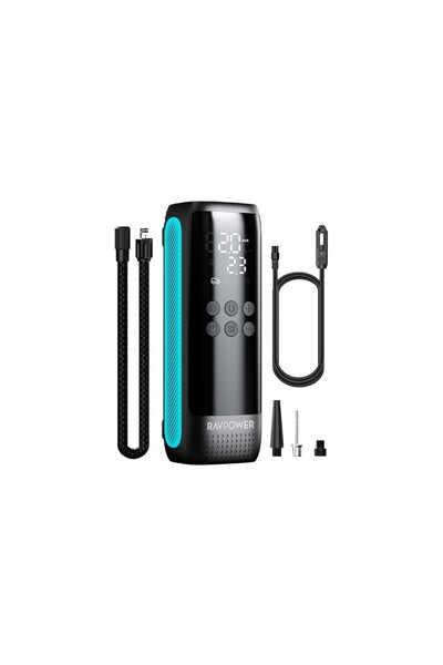 RavPower Premium Portable Smart Electric Air Pump without Battery, Black