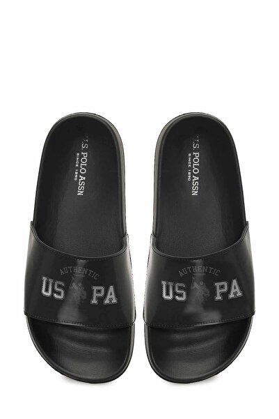 U.S. Polo Assn. Siyah Kadın Terlik - Yeni Sezon Yazlık Konforlu Terlik