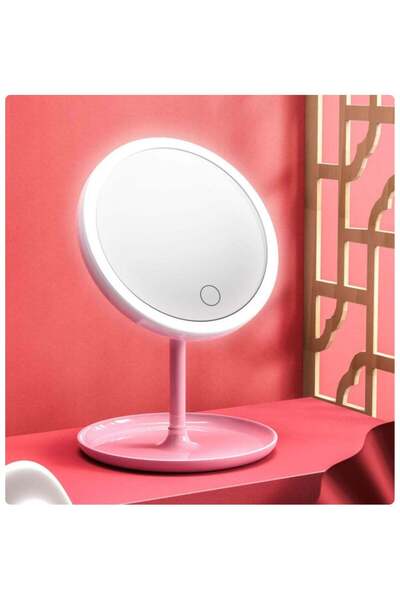 Arabest Round LED Makeup Mirror, Rechargeable Vanity Mirror with 48 Lights, 3...