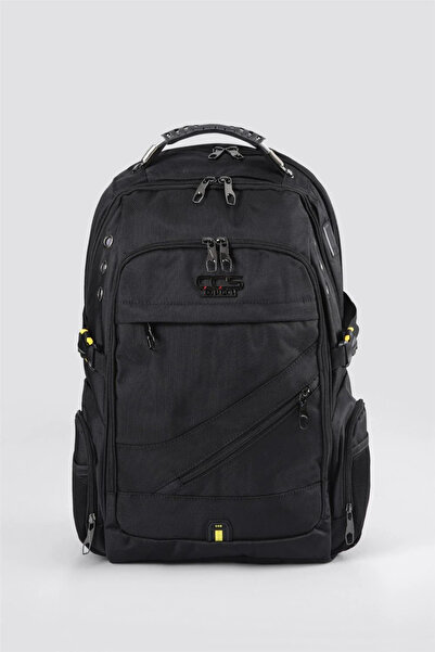 ÇÇS Black Unisex Large Volume Functional Travel & Laptop Backpack 51446