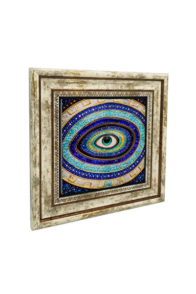 Sadrazam Nazar Boncuğu Stone Printed Natural Stone Table 25X251G-Nb3