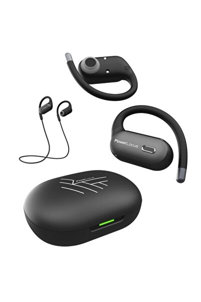 PowerLocus Casti PWL-MOVE-BLACK, Bluetooth, Microfon (Negru)