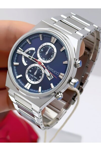 Ferrucci ساعة يد رجالية مع وظيفة الحبل الفولاذي 3 ATM مقاومة للماء ضمان لمدة ...