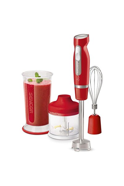 Sencor Hand blender set SHB4464RD, 1000 W, Titanium blades, 0.5 l and 0.7 l b...