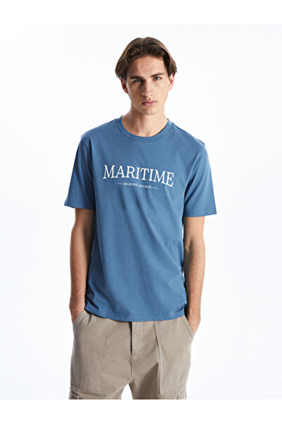 LC Waikiki RMZ GİYİM FARKIYA تي شيرت رجالي مطبوع بياقة روبا