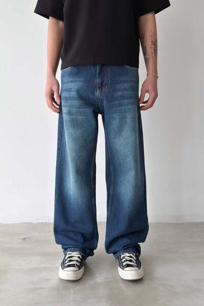 Flaw Wear Çizgili Baggy Jean