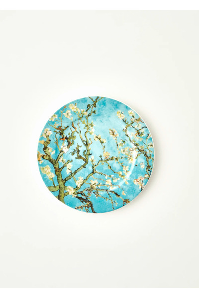 Bella Maison Van Gogh Almond Blossom Porselen Pasta Tabağı Turkuaz (19 cm)