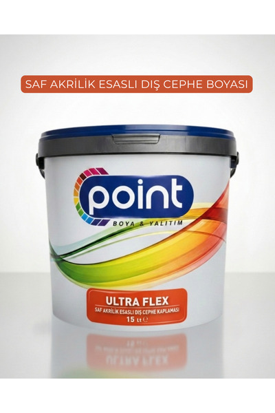 Point Boya ULTRA-FLEX - Saf Akrilik Esaslı Dış Cephe Kaplaması (7,5 Lt)