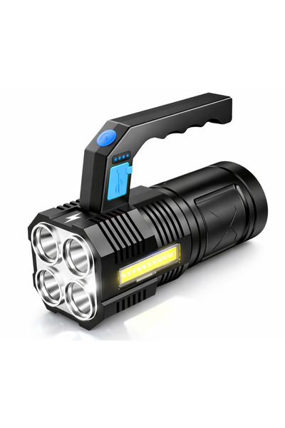 Tai Lanterna F907 cu 4 LED-uri și COB lateral