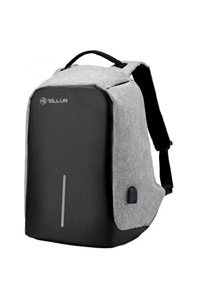 TELLUR Anti-theft Laptop Backpack TLL611261, USB port, 15.6" (Gray)