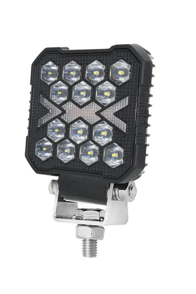 Ruan Proiector auto pătrat cu 14 LED-uri, 4 inch, Alb și Galben, 12/24V, IP67...