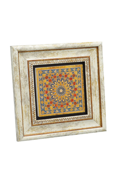 Sadrazam 13. Yy. Kuran Tezhibi Printed Natural Stone Painting 20X20Kd-7