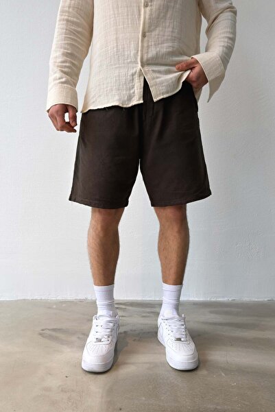 Flaw Wear Bel Lastikli Keten Şort