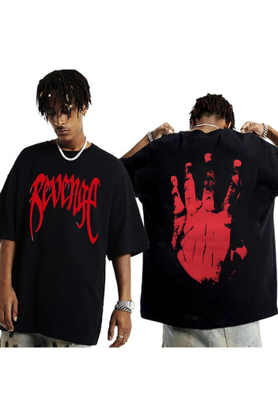 MAGORS XXXTentacion-Revenge Μπλουζάκι με στάμπα Unisex Oversize, 100% βαμβακε...