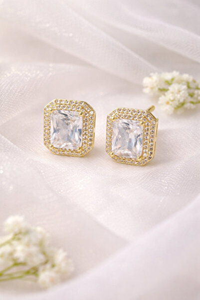 Inovius Елегантни обеци, позлатена мед - LMG4059