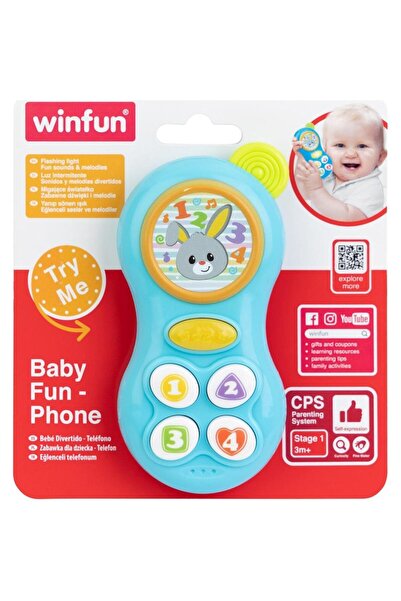 Hola Toys Jucarie interactiva Winfun - Telefonul distractiv (Albastru)