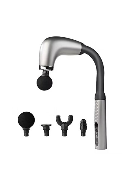 Amir Aparat de masaj cu mâner extensibil, 4 capete de masaj, 9 viteze și vibr...