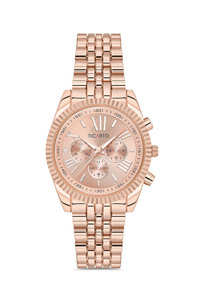 Ticarto Women's Rose Gold Color Wrist Watch Tctss000205S0483