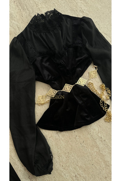 ERDESIGNN Women's Metal Gold Chain Belt Dress Belt Skirt Belt