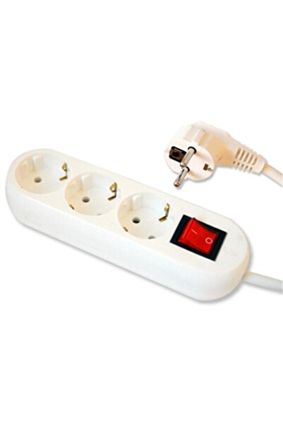 OEM Extension cord PS-3X7S, 3 sockets, 7 m (White)