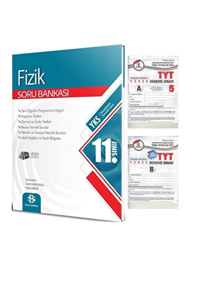 Bilgi Sarmal Yayınları BİLGİSARMAL 11.SINIF FİZİK SORU BANKASI+HEDİYE DENEME-18