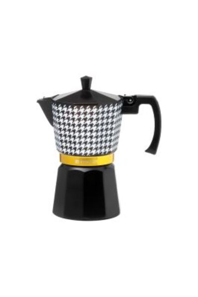 Homelux Coffee maker 300 ml, Coco, 6 servings, aluminum, black, white