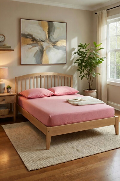 VENTİ VENTİSCA طقم ملاءات سرير مبطنة ومرنة من القطن - مقاس مزدوج / مفرد / كبي...