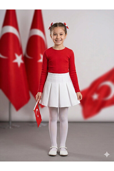 tinytrends Κοριτσίστικο Κόκκινο και Λευκό Σετ Ρούχων Επίδειξης 23ης Απριλίου ...