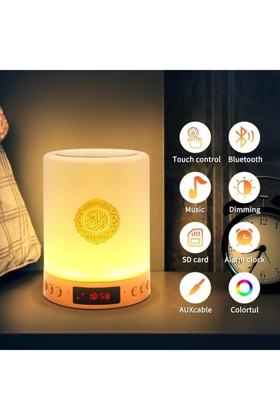 Generic Quran Speaker with Remote Control, Portable LED Bluetooth Touch Cube ...