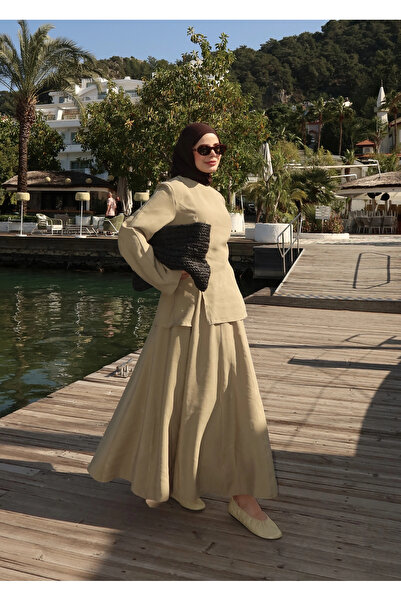 MODA AKSA 2019 ETEKLİ YIRTMAÇLI TAKIM mint