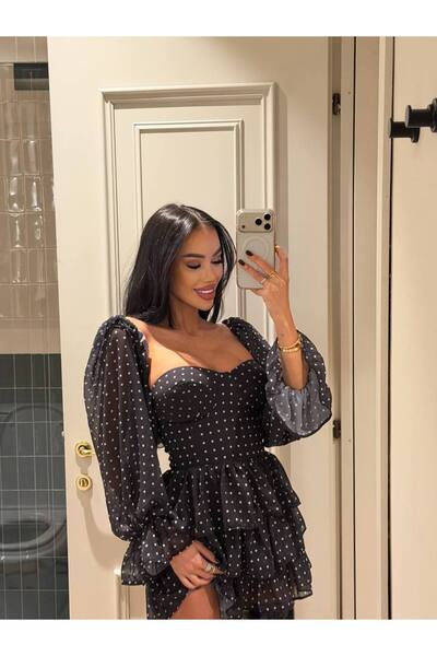 WellWay فستان قصير من قماش الليكرا الزجاجي بالكامل مع بطانة كاملة من الداخل و...