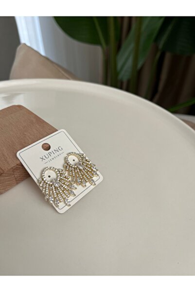 XUPING JEWELRY Zirkon Taş Detay Çelik Küpe
