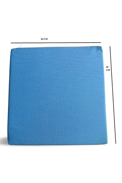 sarahdecor Pernă de șezut impermeabilă, 40×40 cm, grosime 3 cm, ALBASTRU
