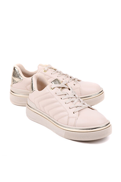 stato Nova Καπιτονέ Λευκό Γυναικείο Sneaker με Ασημένιες Λεπτομέρειες