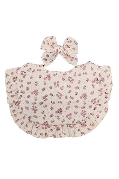 Bambimici -Bella Baby Bib Set for Babies -Floral Printed Light Pink- 0Y to 4Y